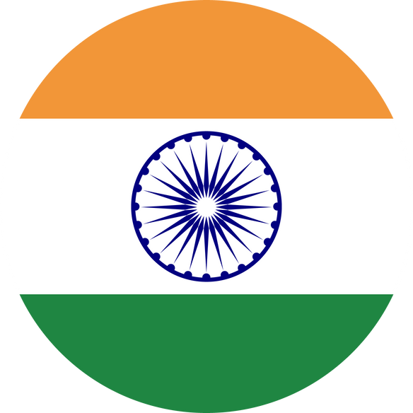 Indian Independence Day Circle Flag
