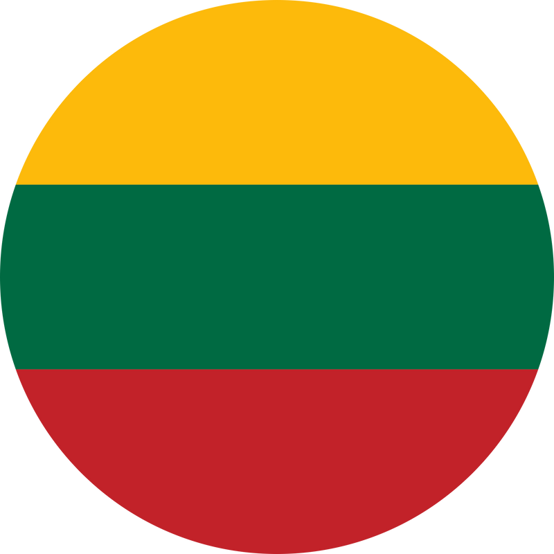 Round Lithuanian Flag of Lithuania